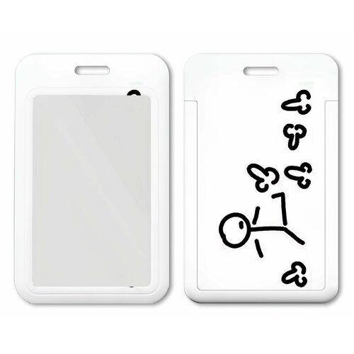 Кредитница  KART94, белый, фуксия