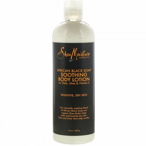 SheaMoisture, Успокаивающий лосьон для тела, африканское черное мыло, 369 г (13 унций)