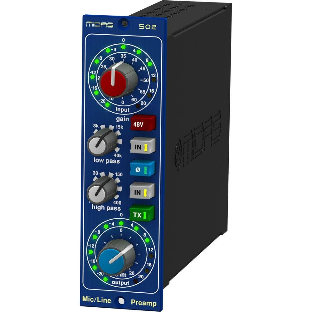 Микрофонный предусилитель MIDAS MICROPHONE PREAMPLIFIER 502 V2