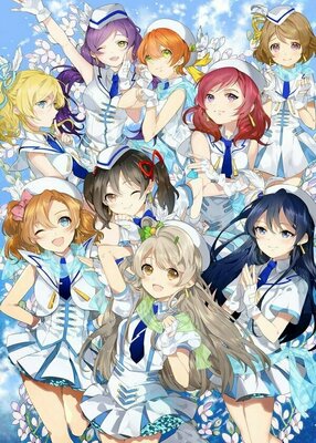 Плакат, постер на холсте Love Live. Живая любовь. Размер 21 х 30 см