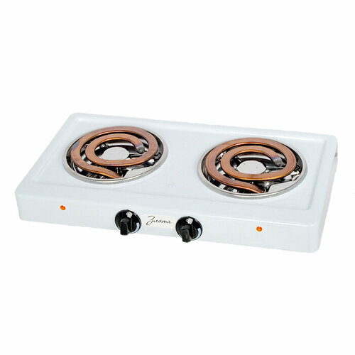 Плитка электрическая 2 конфорки Злата 214т тэн 20 кВт белая 480100₽