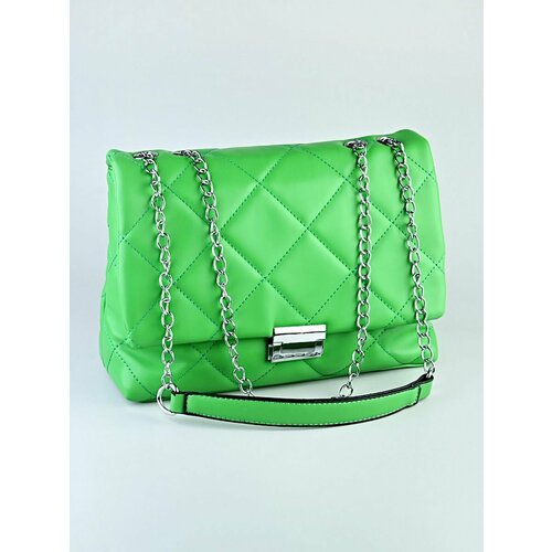 Сумка клатч Babak, фактура гладкая, зеленый