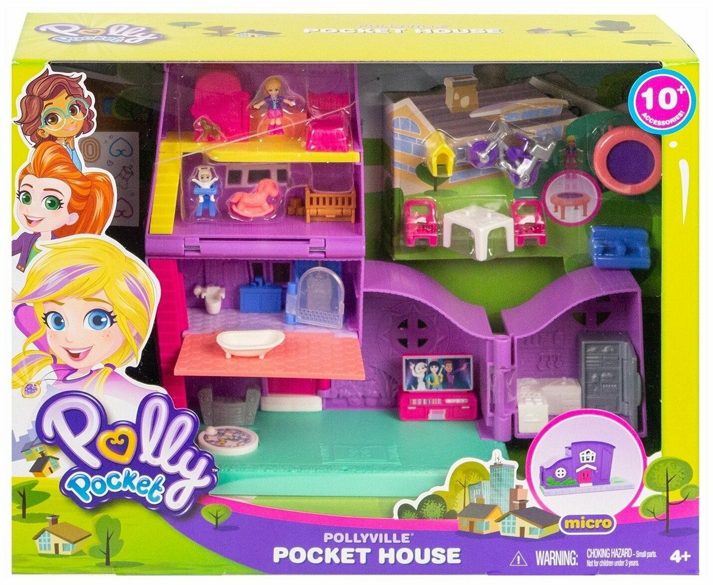 Набор игровой Polly Pocket Полливиль Дом Полли GFP42