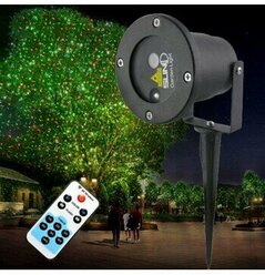 Уличный лазерный проектор с пультом управления Outdoor Waterproof Laser /морозостойкий, влагозащищенный