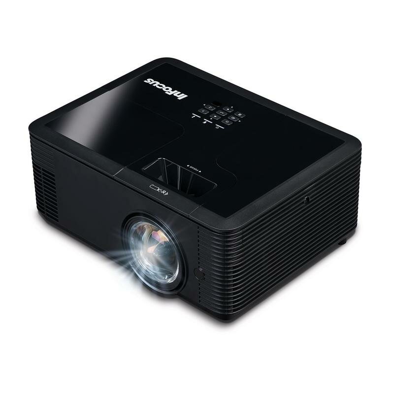 Проектор INFOCUS IN136ST DLP, 4000 ANSI Lm, WXGA (1280x800), 28500:1, 0.521:1, 3.5mm in, Composite video, VGA, HDMI 1.4a x3 (поддержка 3D), USB-A (для SimpleShare и др.), лампа 15000ч.(ECO mode),3.5mm out, Monitor out(VGA), RS232, RJ45,21дБ, 4,5 кг.