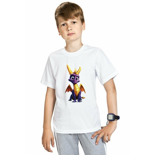 фото Футболка clim, размер 116, белый