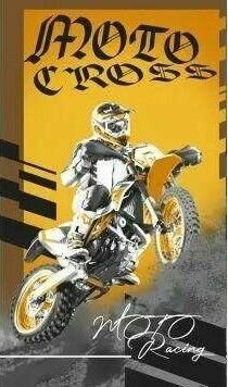 Полотенце вафельное банное пляжное Мотоцикл 80*150 см