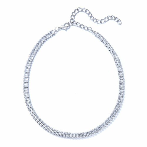 Колье TREASURE STORE, циркон, серебристый