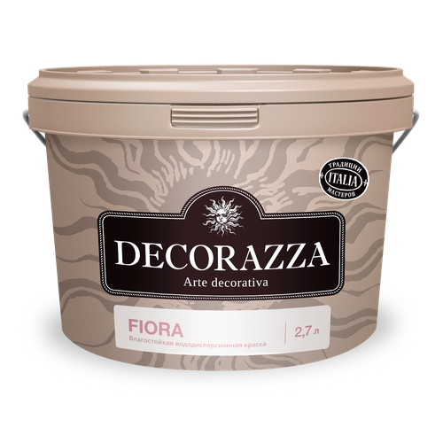 Краска для стен и потолков Decorazza Fiora, База А, белая 3,8 кг / 2,7 л