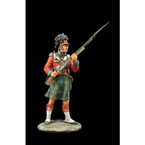 Оловянный солдатик (ТОП): Рядовой часовой 42-го (Королевских Шотландских горцев) пехотного полка Черная Стража, 1815 г