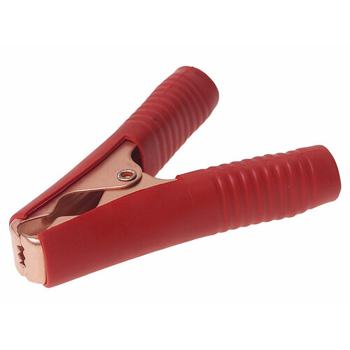 Зажим электрический 90мм 1шт красный вымпел 248₽