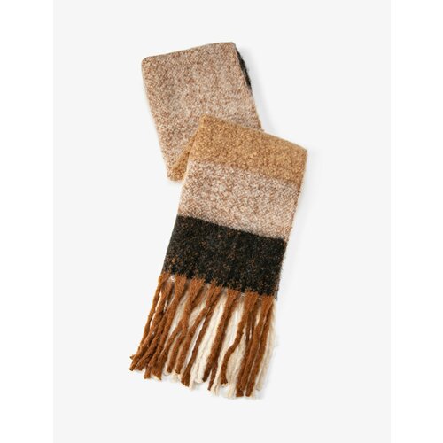 фото Шарф koton, универсальный, коричневый