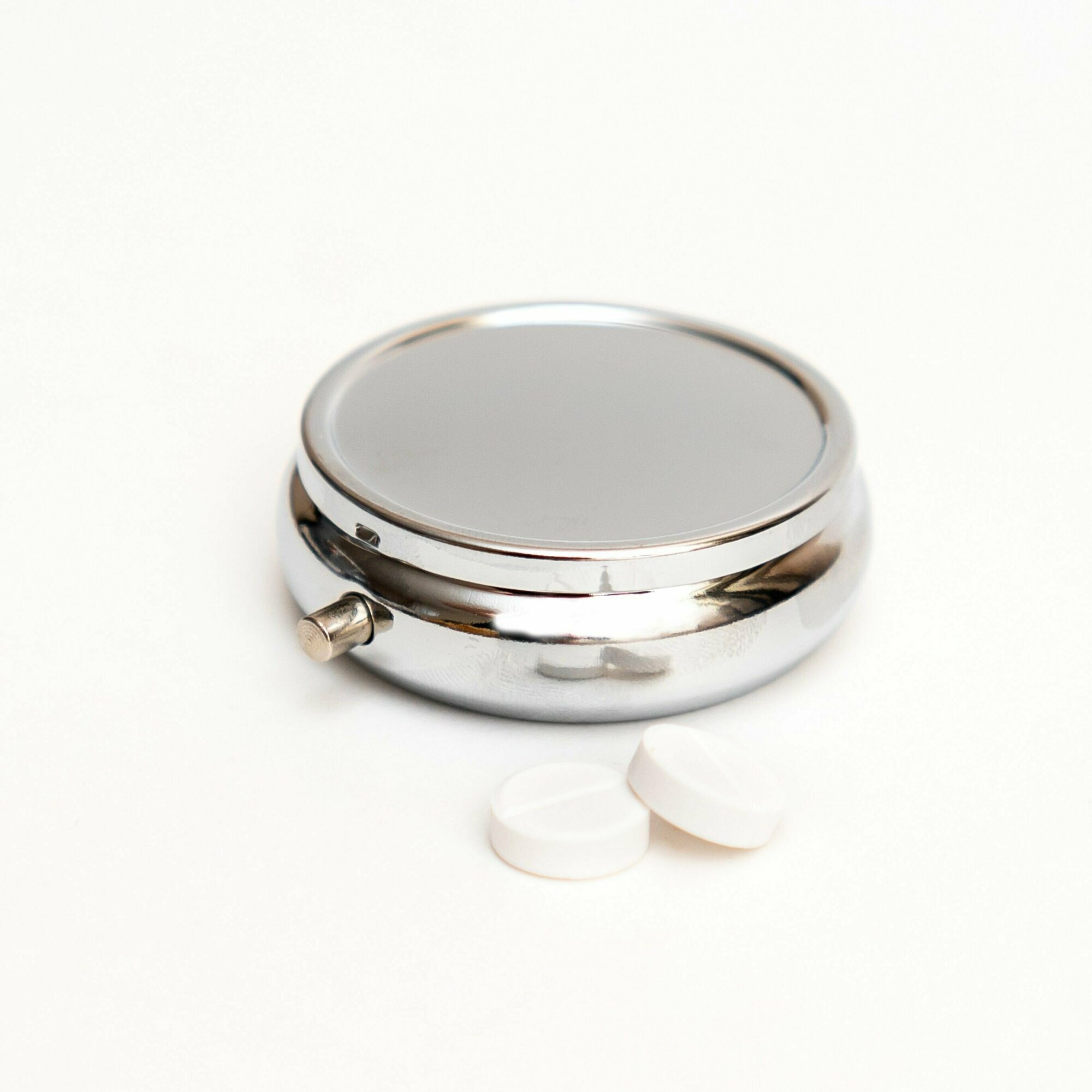 Таблетницы Xiaomi Таблетница круглая металлическая с зеркалом