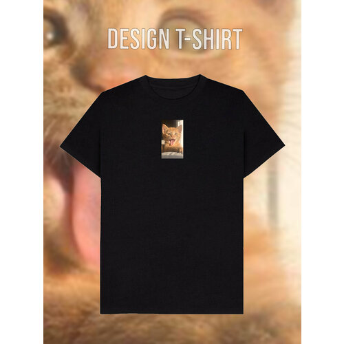 фото Футболка, размер 56, черный design t-shirt