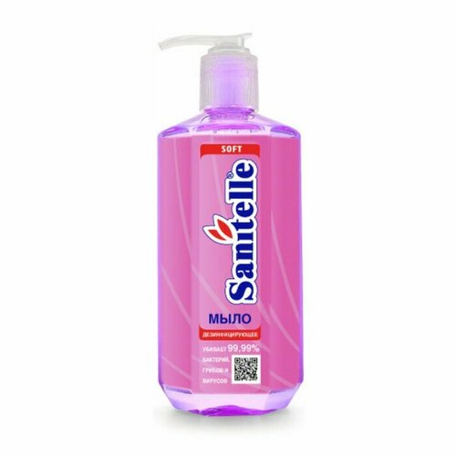 Жидкое мыло для рук Sanitelle Soft дезинфицирующее, 300 мл. (комплект из 5 шт)