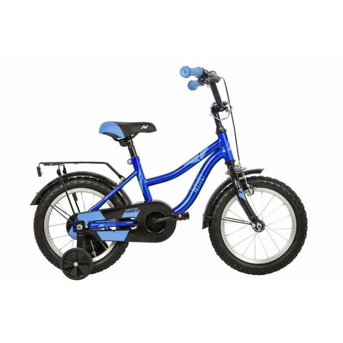 фото Велосипед детский novatrack 14"143wind. bl22 синий, полная защита цепи, пер. ручн, зад нож тормоз, к