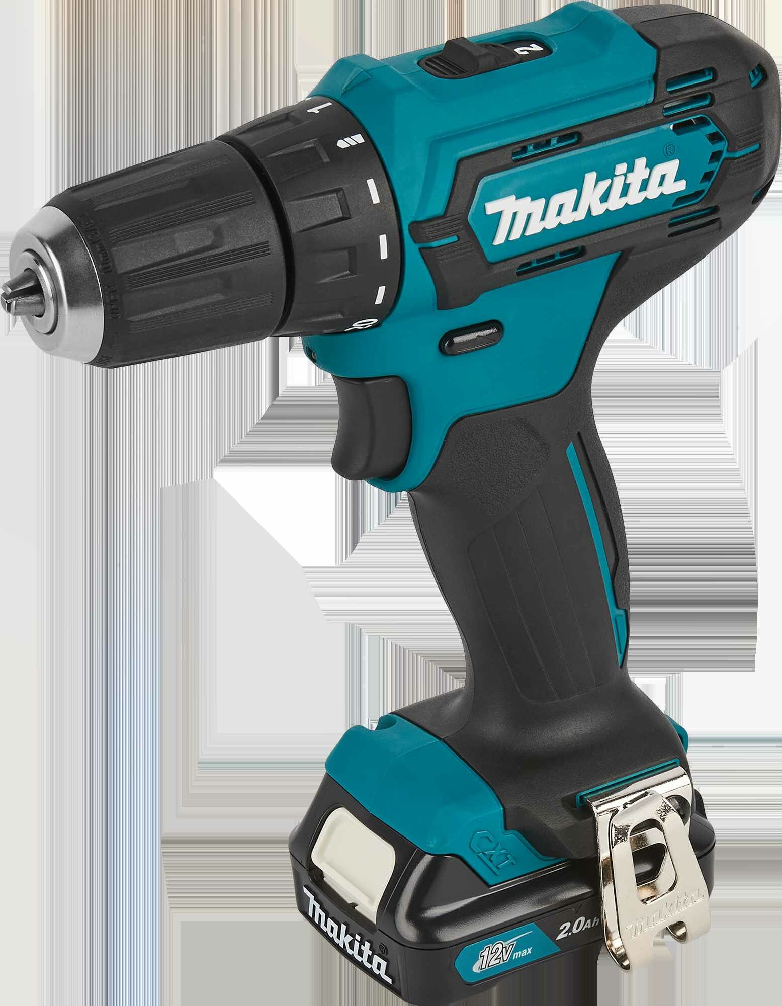 Дрель-шуруповерт аккумуляторная Makita DF333DWAE, 12 В Li-ion, 2 Ач