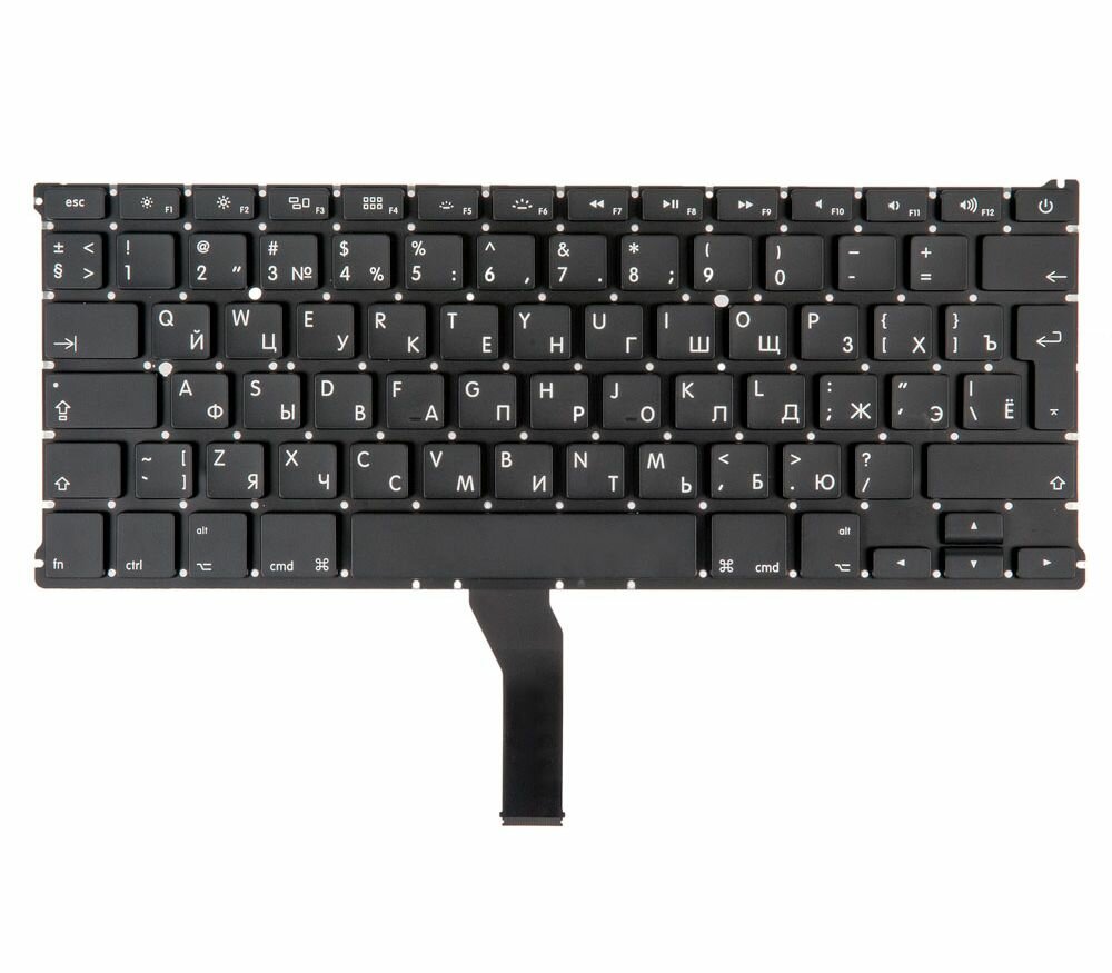 Клавиатура для MacBook Air 13 A1369 A1466 Mid 2011 - Mid 2017 Г-образный Enter RUS РСТ / OEM