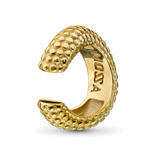 Моносерьга кафф MOSSA серебро 925 проба золочение размер 15 мм длина 15 см золотистый 6800₽