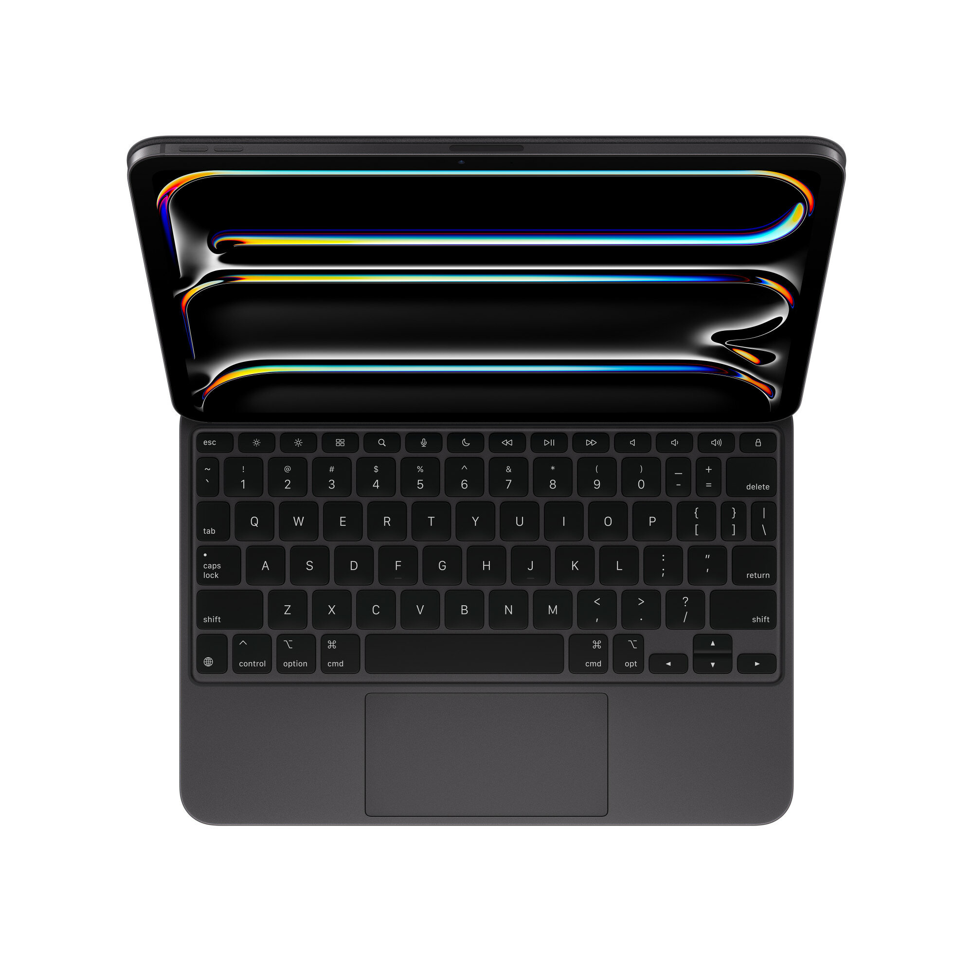 Чехол-клавиатура Apple Magic Keyboard для iPad Pro 11 (2024) Black (MWR23) кириллица (лазерная гравировка) + QWERTY