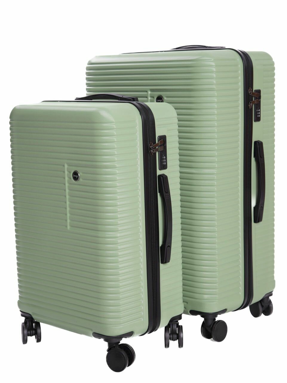 фото Комплект из 2-х чемоданов Leegi 2в1, цвет Светло-Зеленый. Размер L+M (100л/70л)