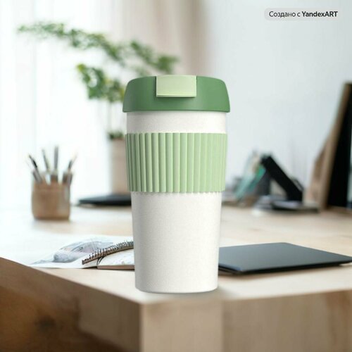 Термокружка Xiaomi Kiss Kiss Fish Rainbow 490 мл, зеленый