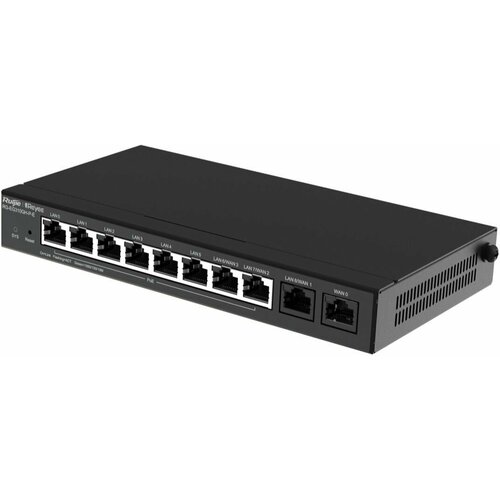 Ruijie Reyee Desktop 5-port full gigabit router providing one WAN port one LAN port and three LANWAN ports supporting four PoEPoE interfaces an 11401₽