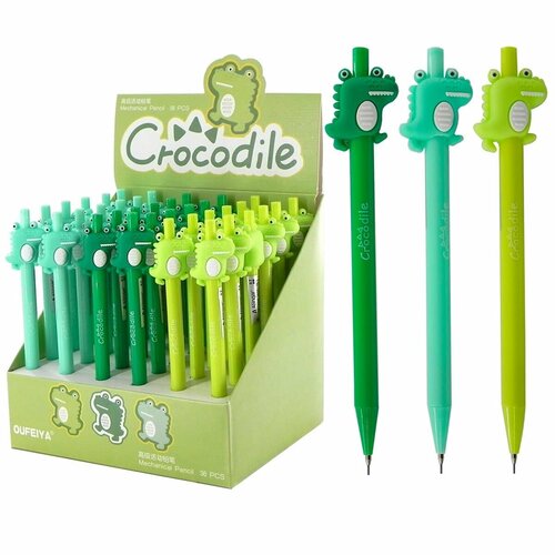 Карандаш механический Alingar HB без ластика 07 мм пластик корпус ассорти картонный стенд по 36 шт Кристалл и жемчуг AL10843 300₽