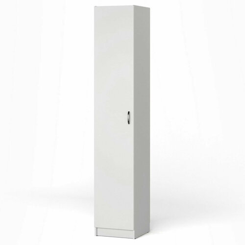 Узкий шкаф-пенал с полочками 40 см МагМебель В14 белый 11200₽