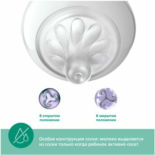 фото Бутылочка для кормления philips avent scy930/01 natural response стекло 125 мл