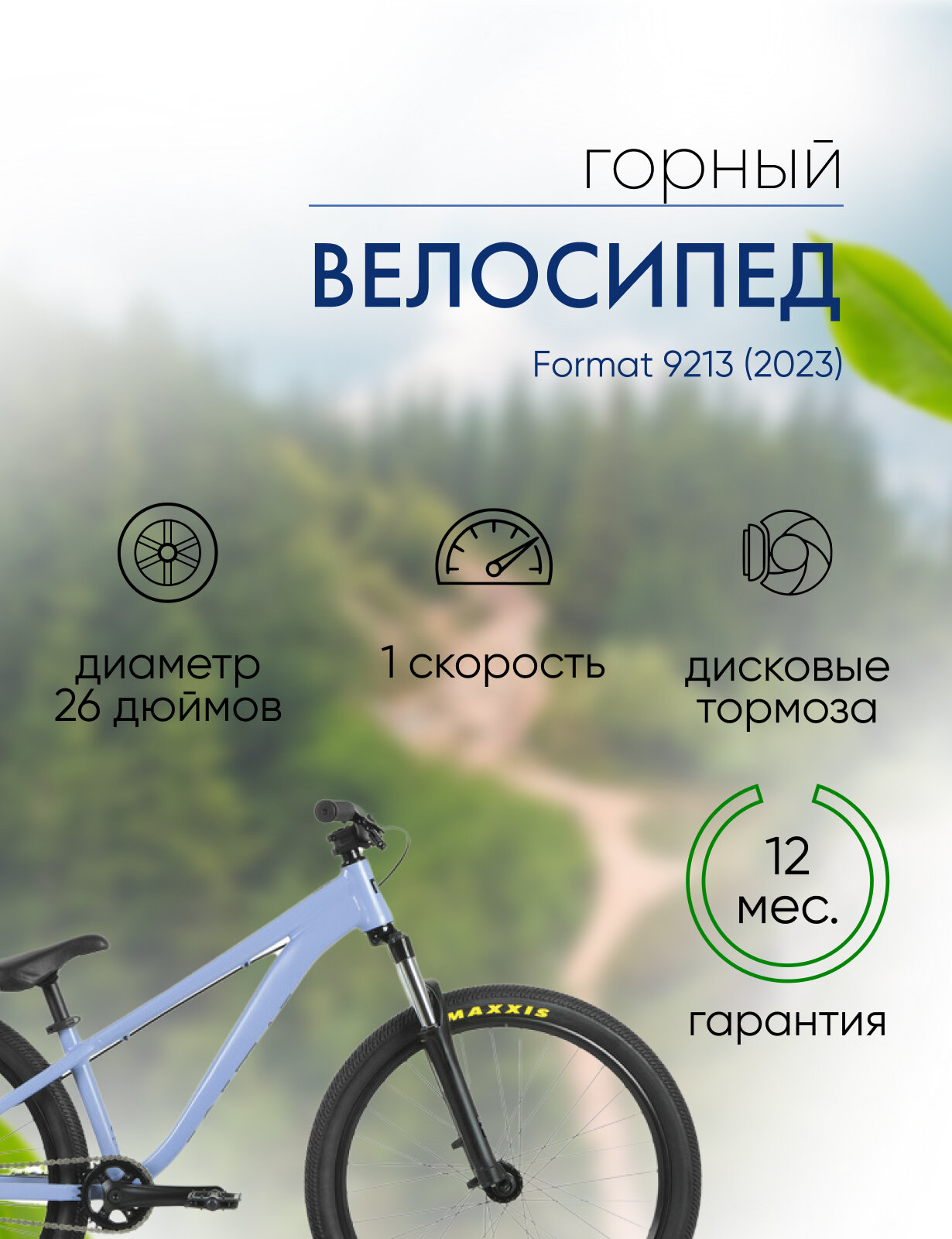 фото Экстремальный велосипед Format 9213, год 2023, цвет Серебристый