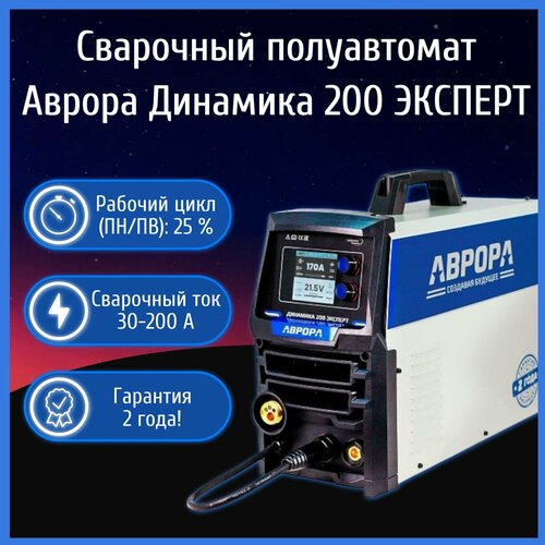 Сварочный полуавтомат Аврора Динамика 200 эксперт 73900₽