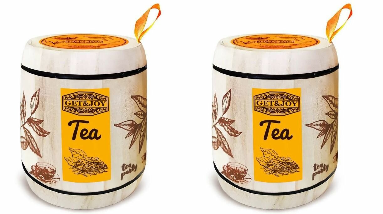 Get&Joy Чай черный цейлонский в бочоке, 100 г, 2 уп