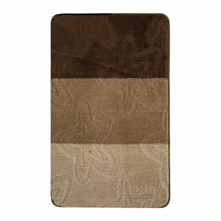 Коврик для ванной и туалета противоскользящий BANYOLIN SILVER  60х100  Цвет коричневый 