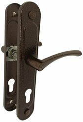 Ручка дверная Зенит РФ1-68.01 медь сталь для цилиндрового замка