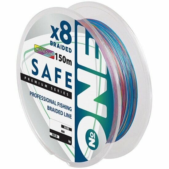 Плетеный шнур Number One ONE SAFE Х8 150 0.17мм (multicolor)
