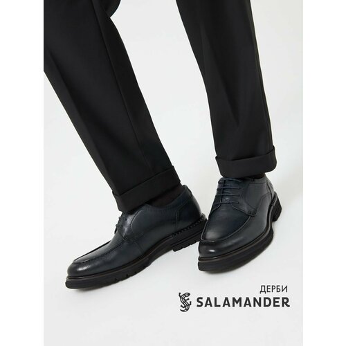 фото Полуботинки дерби salamander, размер 39, темно-синий