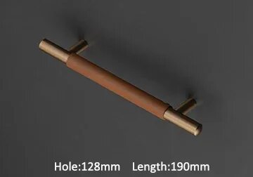 Ручка для шкафа латунная TINYHOB, LT-0662-128, 190мм, 128мм