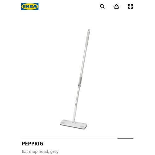 Плоская швабра IKEA PEPPRIG 10х29см с телескопической ручкой 2890₽