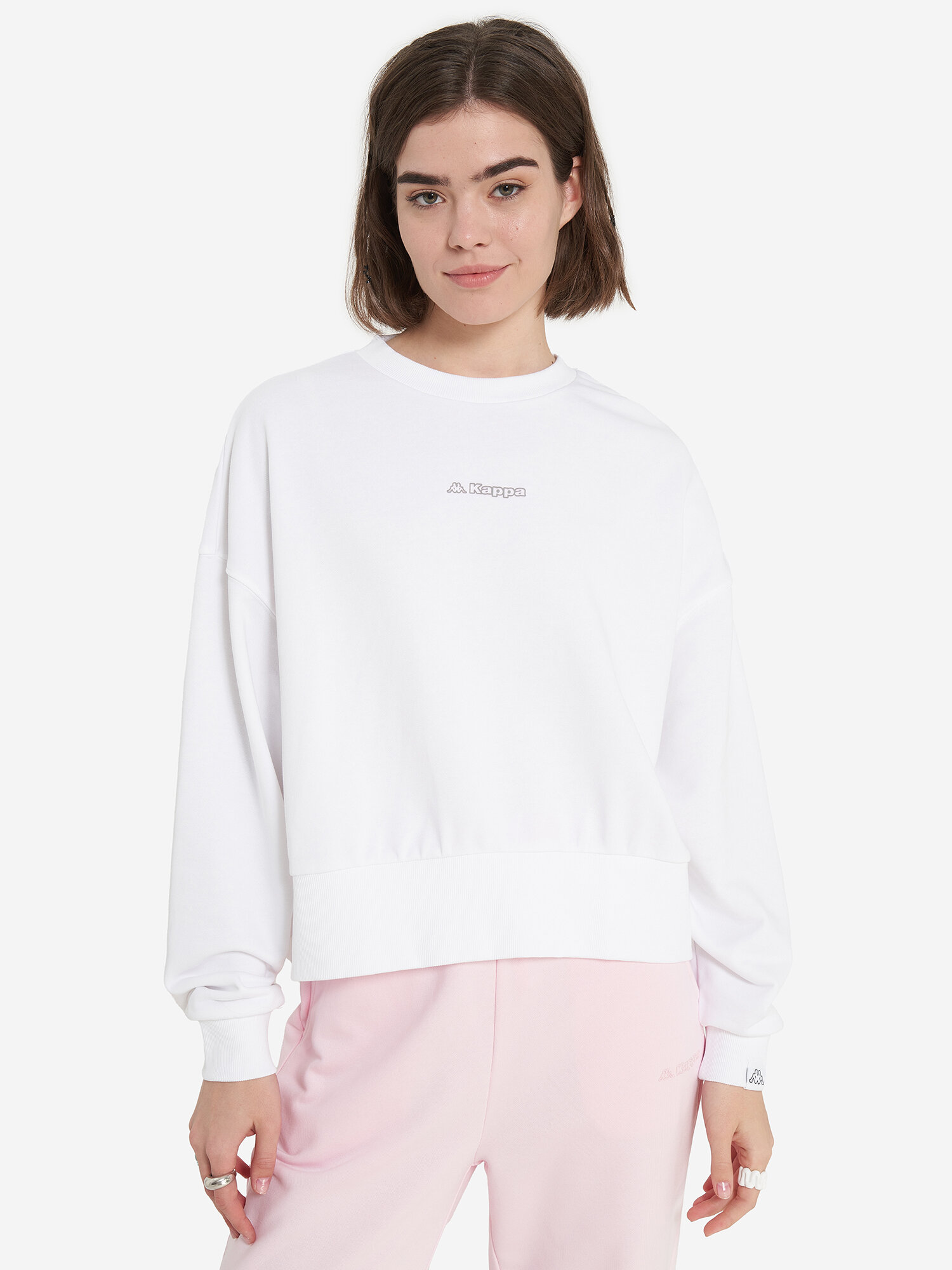 Свитшот Kappa Logo Women's Knitted jumpers w/o zip, размер 42-44, , белый — фото 1