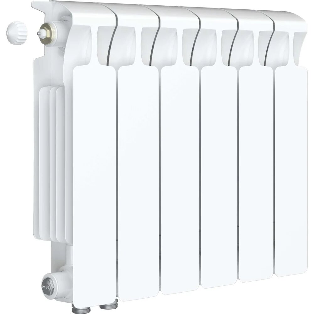 Биметаллический радиатор RIFAR MONOLIT Ventil 350 06 секц. нижн. лев. R-MN-350-06-VL