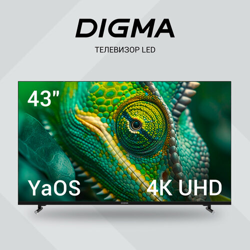 Телевизор LED Digma Яндекс ТВ DM-LED43UBB33 черный-черный 24190₽
