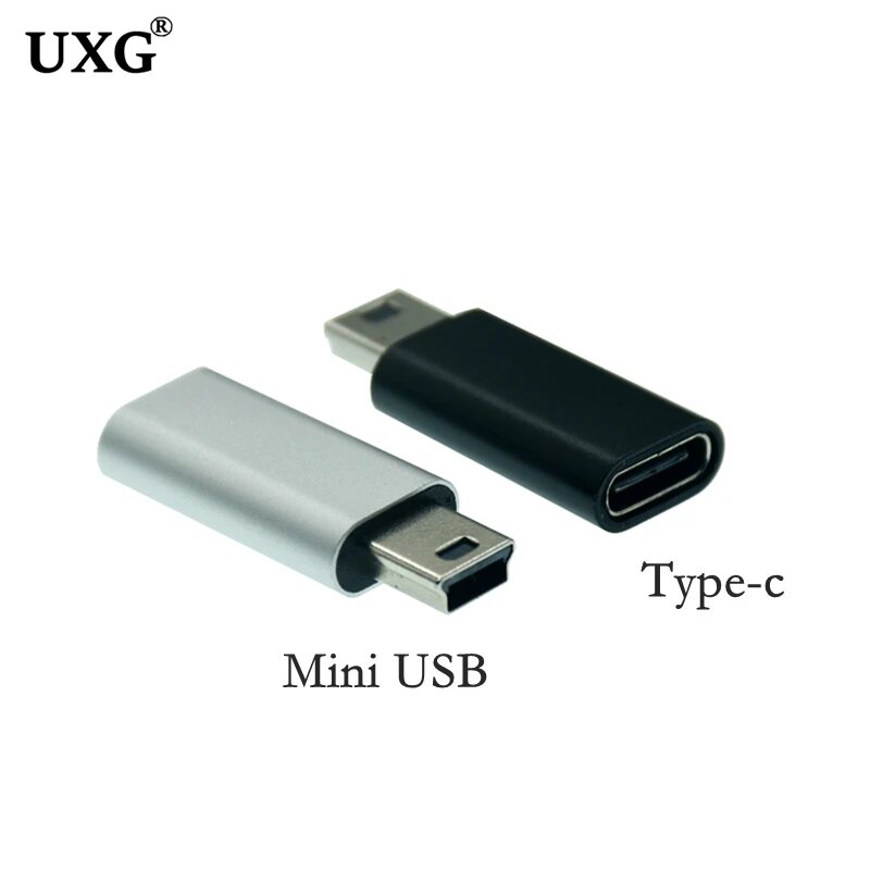 Адаптер USB C - Mini USB 2.0, черный