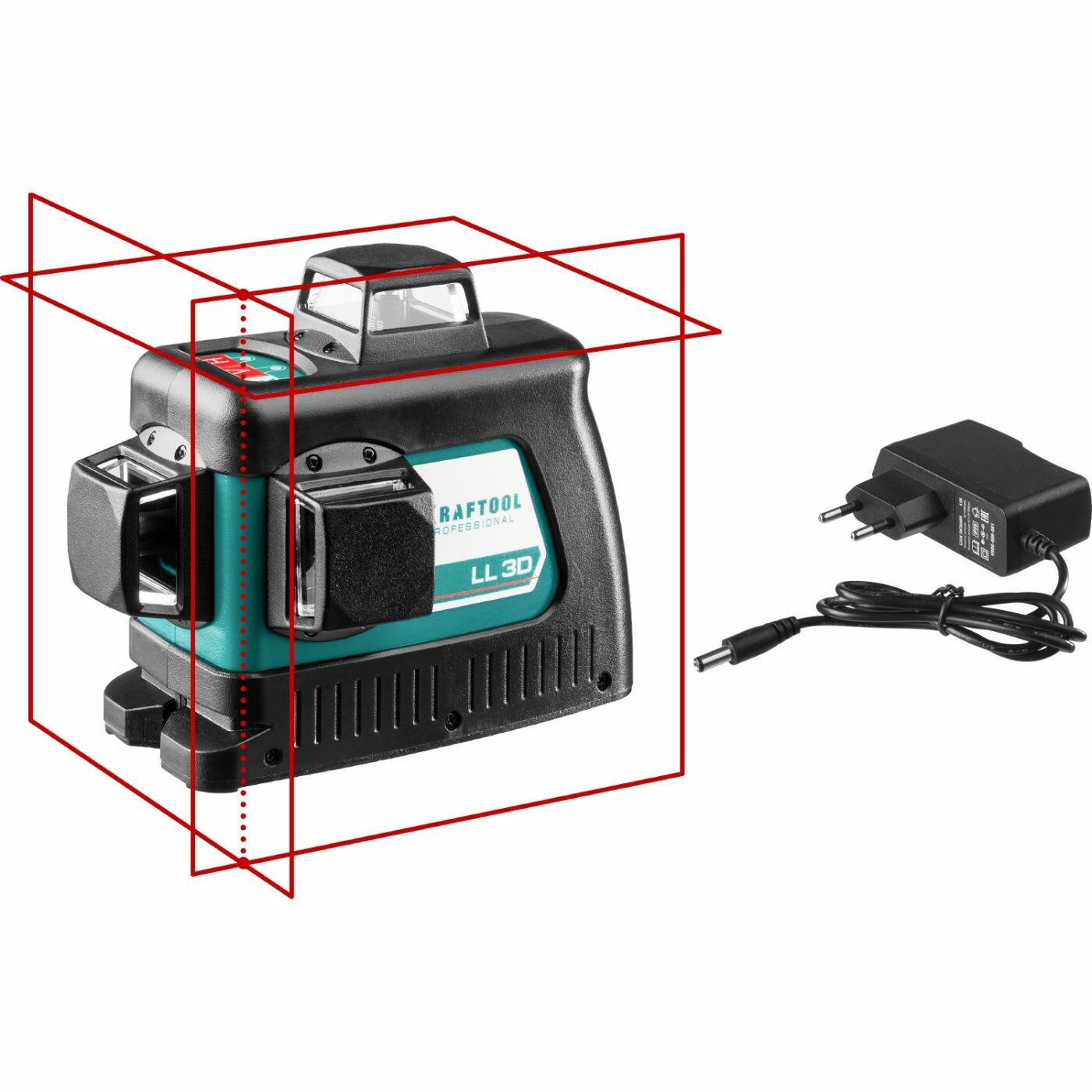 KRAFTOOL LL-3D нивелир лазерный  3х360    20м 70м   IP54  точн    -0 2 мм м  в коробке 34640