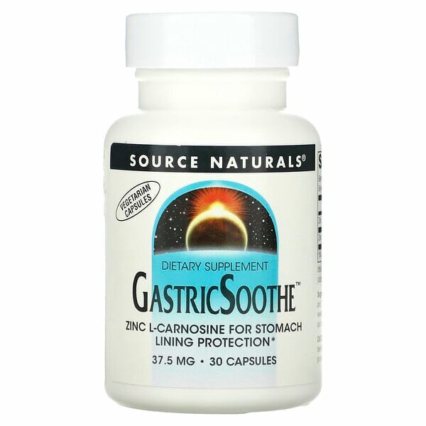Source Naturals Успокоение желудочнокишечного тракта 37 5 мг 30 капсул