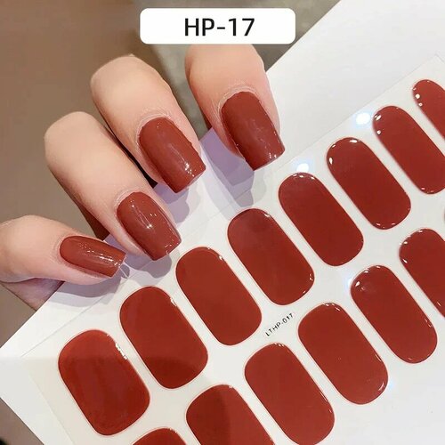 Гелевые наклейки для ногтей 16 шт HP-20 158₽