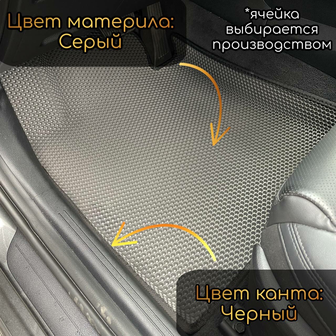Eva / Ева / Ево ковры Changan CS35 Plus 1 поколение / (2018-н. в) / Чанган CS55 Плюс Левый руль — фото 1