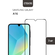 Комплект 3 шт. Защитное стекло для Samsung Galaxy A16 с черной ра...