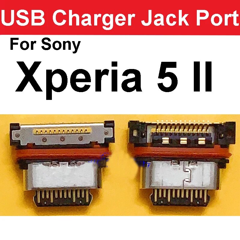 Микро USB зарядный порт для Sony Xperia 1 5 8 10 10 Plus Xperia 1 II 5 II 10 II Mini Tpye C USB зарядное устройство док-разъем запчасти, Xperia 5 II