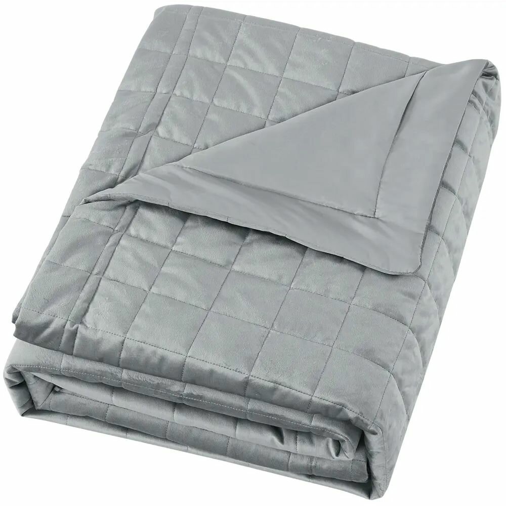 Покрывало Etna 240x220 см велюр цвет серый